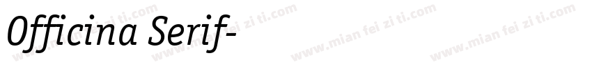 Officina Serif字体转换
